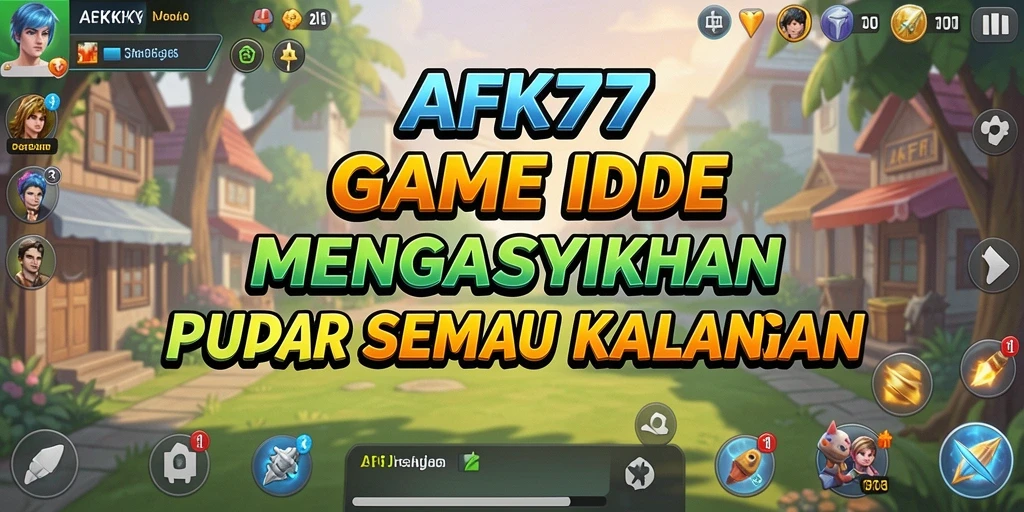 Tampilan gameplay <strong>AFK77</strong> yang menarik dan penuh warna.
