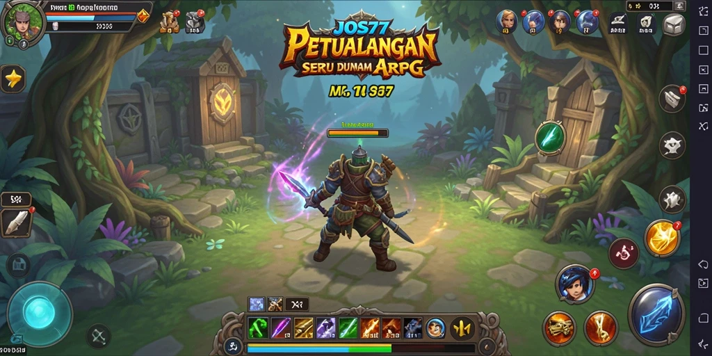 Screenshot JOS77 menunjukkan aksi seru dalam petualangan ARPG.