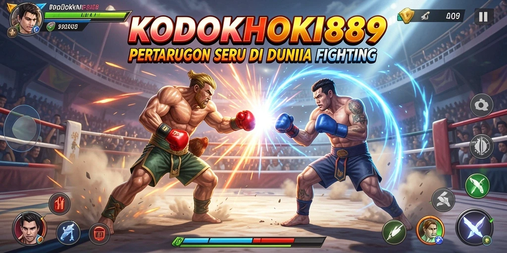 Screenshot utama KODOKHOKI889 menampilkan aksi pertarungan yang mendebarkan.