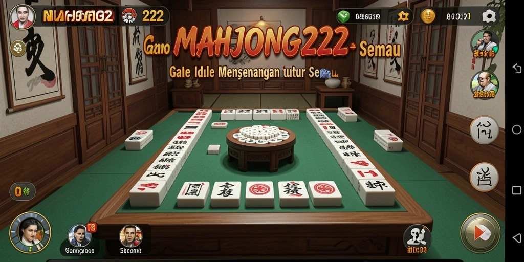 Tampilan gameplay menarik dari MAHJONG222 dalam kategori Idle.
