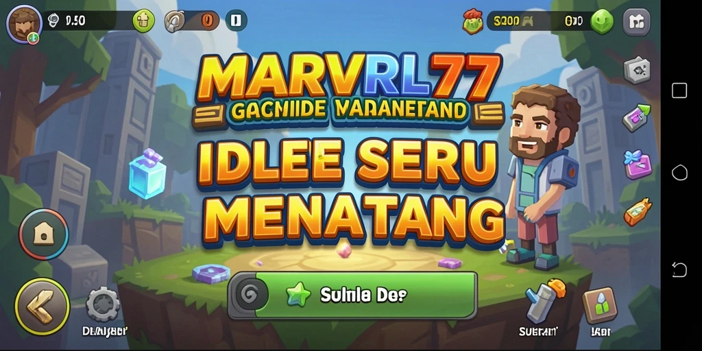 Tangkapan layar utama yang menunjukkan serunya gameplay Idle di MARVRL77.