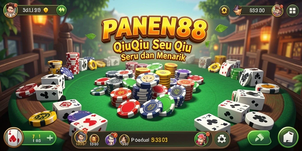 Tampilan gameplay QiuQiu yang menarik dan interaktif.