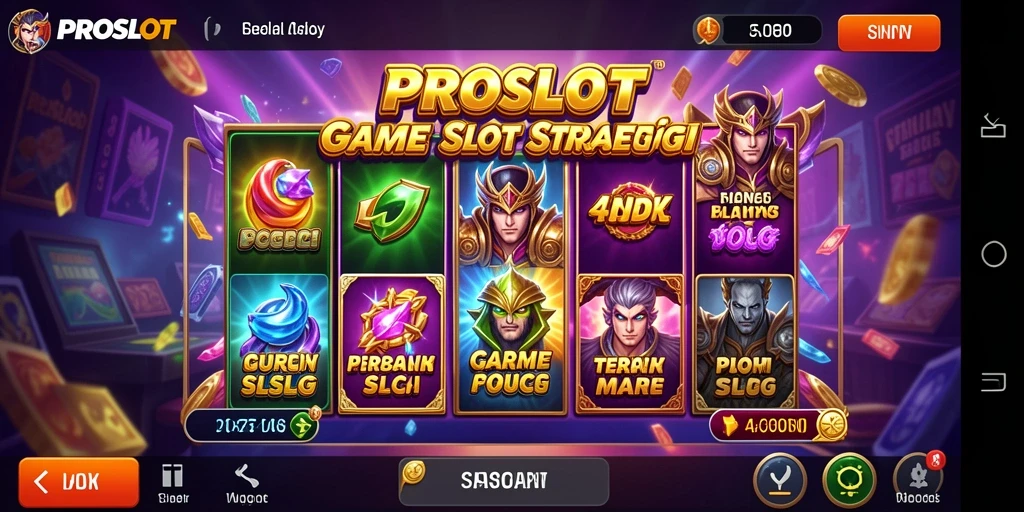 Tampilan gameplay menarik PROSLOT dengan elemen SLG yang mendebarkan.