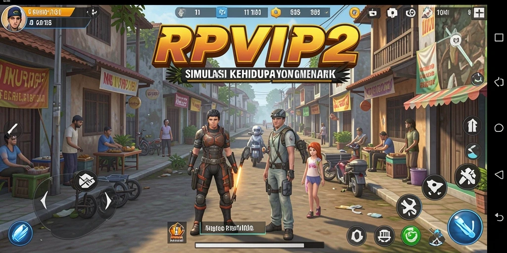 Tampilan gameplay RPVIP2 yang imersif dan penuh warna.
