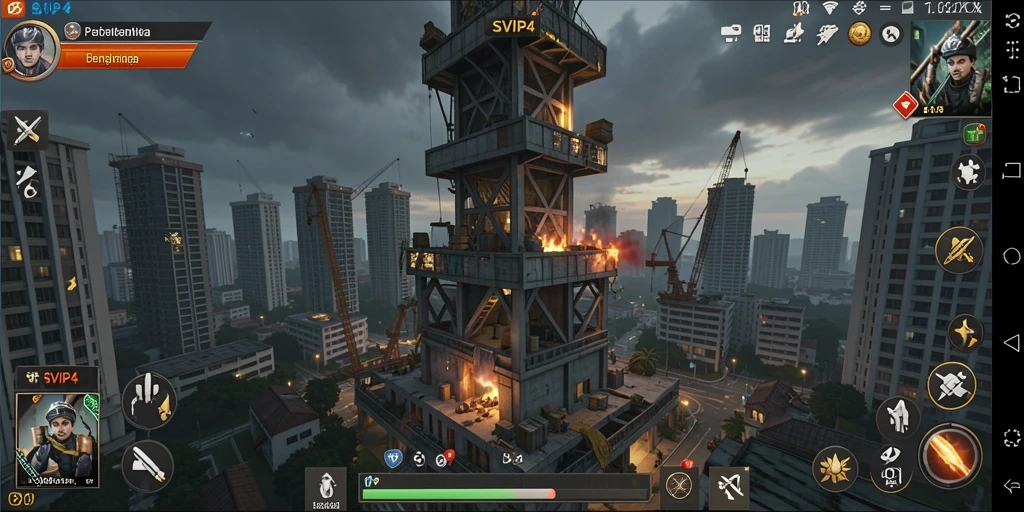 Gameplay menegangkan dalam SVIP4 Tower Defense, penuh strategi dan aksi.