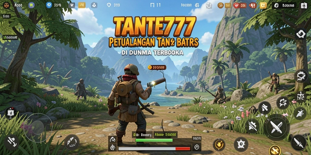 Tangkapan layar menampilkan aksi eksplorasi yang mendebarkan di TANTE777.