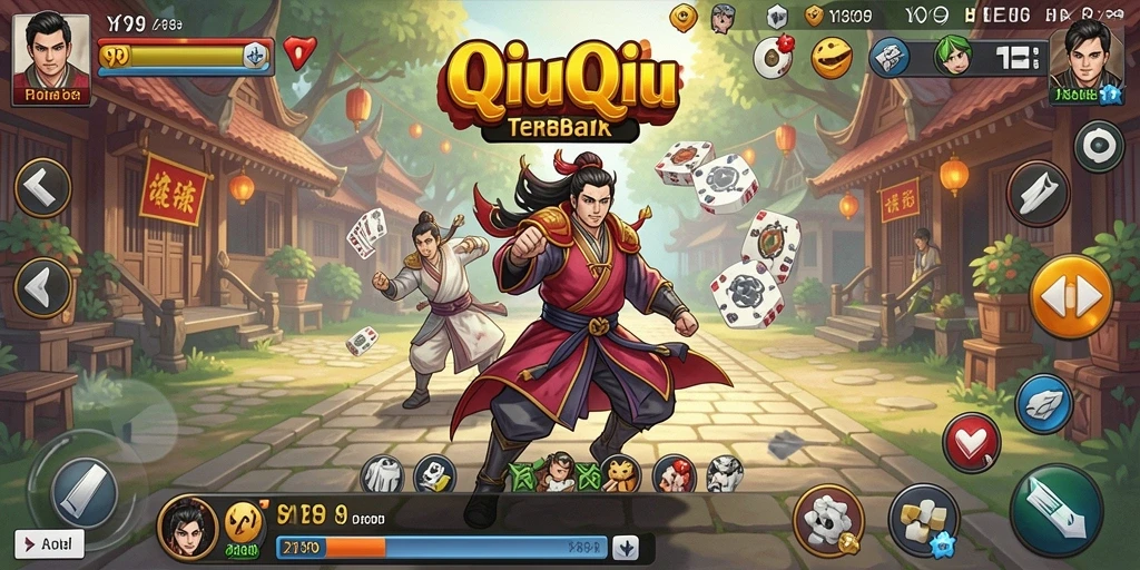 Gameplay QiuQiu yang mendebarkan dengan tampilan menarik.